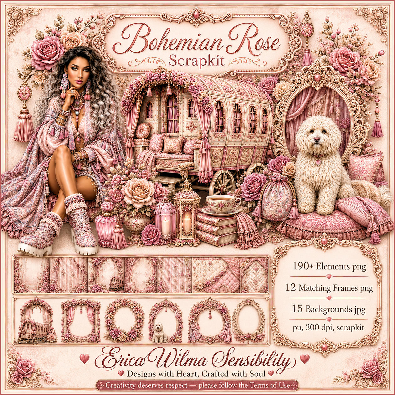 (image for) EW AI Scrapkit Bohemian Rose 2026